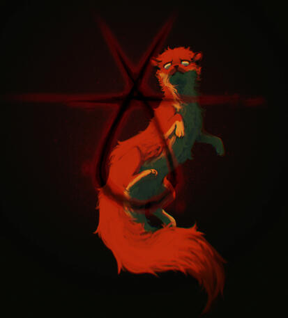 1/2/2022- Fanart - Stoat (Inscryption)